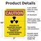 Signmission Radiation & Laser Sign, 10 in H x 7 in W, Aluminum, Rectangle OS-2PACK-CR-A-710-V-10248 - alternate 4